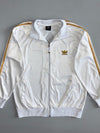 Adidas Originals Vintage 80s Trefoil Track Jacket White & Gold (M)