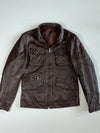 Vintage Italian Solofra Brown Leather Field Jacket women’s (XS)