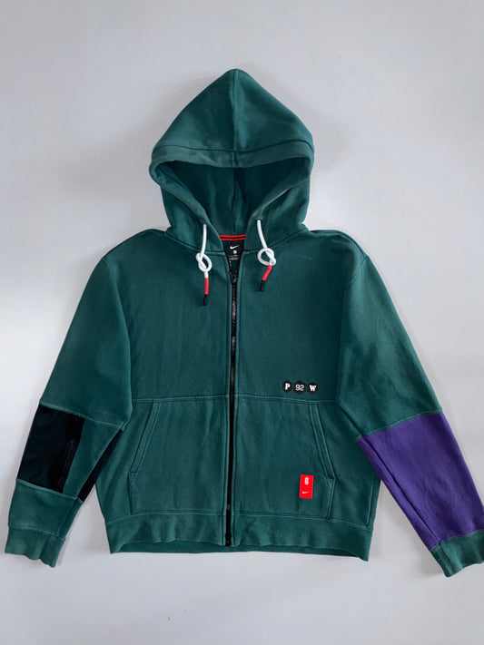 Nike “P 92 W” Colour Block Full-Zip Hoodie Forest Green (2XL)