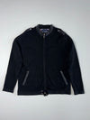 Tommy Hilfiger Black Knit Full Zip Jacket Epaulette Detail – (XL)