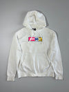 Nike “Just Do It” Colour Block Logo Pullover Hoodie – White(XL)