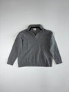 Lacoste Crocodile Logo Quarter-Zip Sweater, Heather Grey, Size (S)