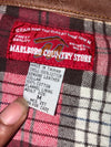 Marlboro Country Store Leather-Collar Denim Trucker Jacket (L)