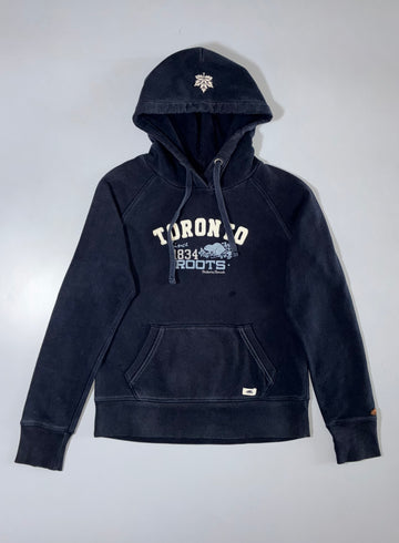 Roots Toronto Since 1834 Beaver Graphic Hoodie Black (S)