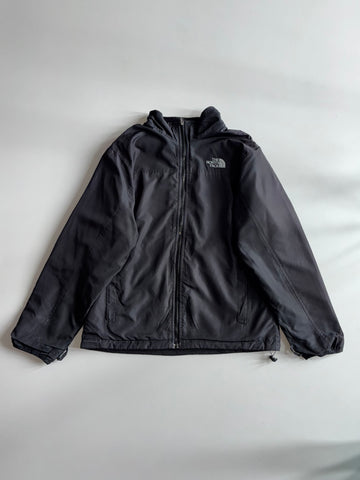 The North Face Reversible Jacket – Black Fleece / Nylon Shell, Double-Sided (M)
