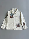 Hong Kong Disneyland Chip ‘n’ Dale All-Over Print Cream Denim Jacket (L)