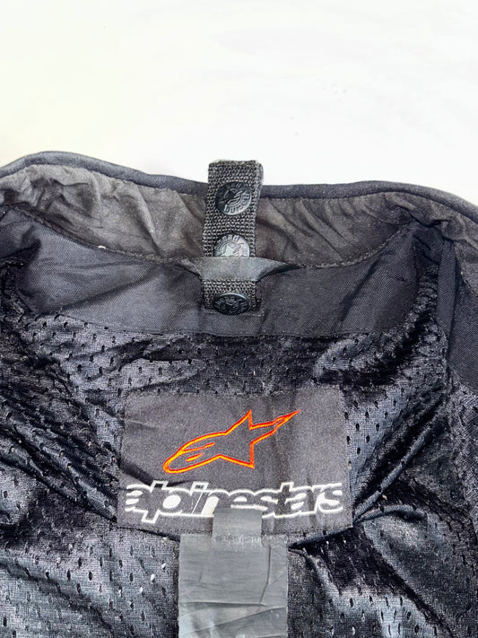 Alpinestars GP-R Genuine Leather Motorcycle Racing Jacket with Original CE Armor Back & Shoulder Pads (S/M)