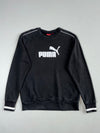Vintage Y2K Puma Black Big Logo Appliqué Sweatshirt (M)