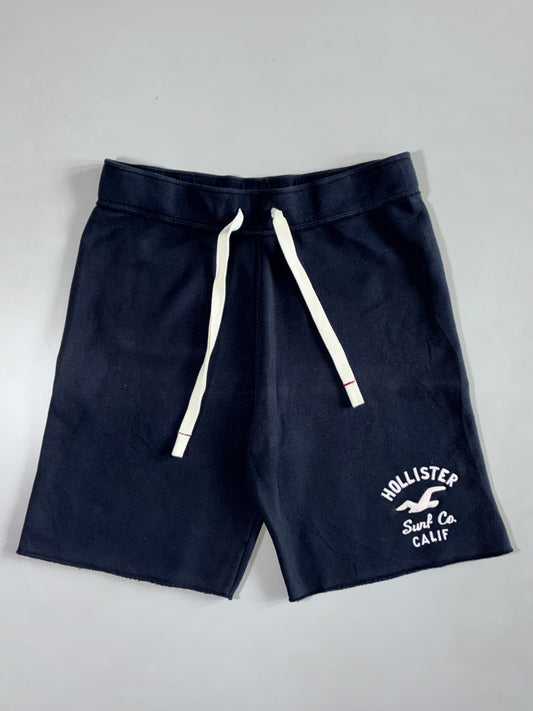Hollister Navy Fleece Shorts (W:32|L:21)