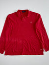 Polo Ralph Lauren RL16 Long Sleeve Custom Fit Polo – Red (3XL)