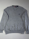 Chaps Cotton V-Neck Sweater – Heather Grey (L)