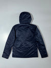Lee Cooper Navy Hooded Puffer Jacket – Snap-Button Insulated Winter Jacket, (S)