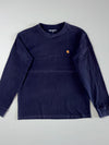 Carhartt WIP Chase Logo Long Sleeve T-Shirt Navy(M)