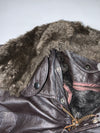 Super Premium Original  (Detechable Collar) Shearling Leather Jacket (Xl)