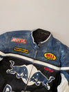 ZVintage Red Bull Racing Leather Jacket - Distressed Fade Edition (XL)