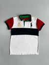 Polo Ralph Lauren Big Pony Colorblock Rugby Crest Polo T-Shirt (S)
