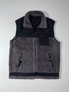 National Geographic Sherpa Fleece Vest – Grey/Black (M)