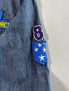 Vintage JS New York Blue Denim Patch Embroidered Shirt Woman’s  (S)