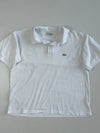 Vintage 80s Chemise Lacoste Made in France Piqué Polo – White (L)