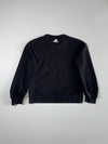 Adidas Black Tonal Big Logo Embroidered Sweatshirt  (S)