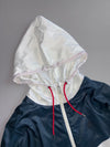 Nike | White & Navy Hooded Windbreaker (L/XL)