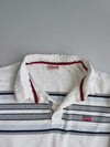 Levi’s Striped Long Sleeve Rugby Polo – White/Grey/Navy (Xl)
