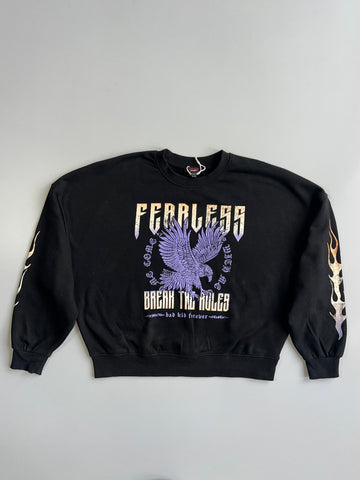 Don’t Call Me Jennyfer “Fearless Break The Rules” Eagle Graphic Crewneck Sweatshirt (L)