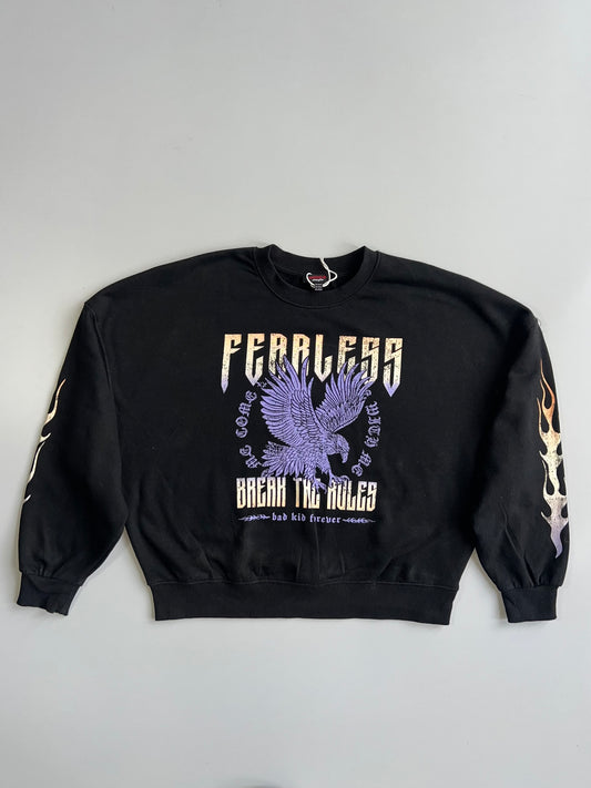 Don’t Call Me Jennyfer “Fearless Break The Rules” Eagle Graphic Crewneck Sweatshirt (L)