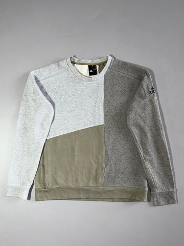 Adidas Patchwork Colorblock Crewneck Sweatshirt (L)