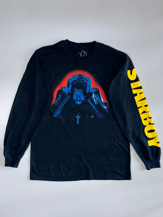 The Weeknd XO “Starboy” Official Merch Portrait Graphic Long Sleeve T-Shirt Black (M)