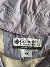 Columbia | Purple & White Colorblock Hooded Rain Jacket Women's | (M)