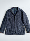 Polo Ralph Lauren Navy Quilted Blazer Jacket with Tartan Lining (M)