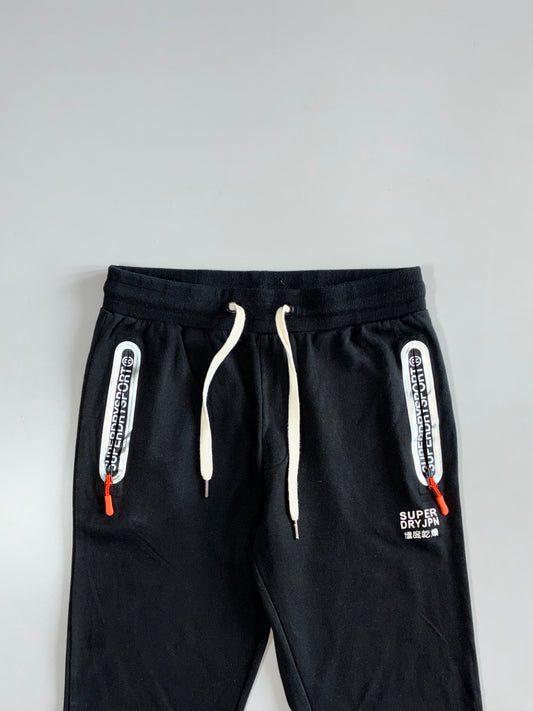Superdry Sport Black Zip-Pocket Joggers Elastic (W:30|L:37)