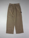 Vintage 90s Tommy Hilfiger Khaki Carpenter Jeans Big Flag Patch (W:30) (L:44)