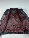 Eagle Square Black Leather Café Racer Jacket (M)