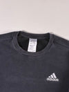 Adidas Essentials Embroidered Logo Crewneck Sweatshirt – Black – M