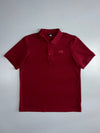 The North Face Performance Polo Shirt | Tonal Logo | Burgundy (L)
