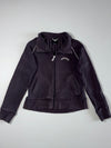 Adidas Retro Full-Zip Ribbed Collar Track Sweatshirt – Washed Charcoal (S)