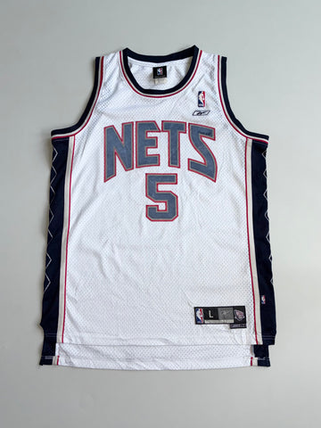 Reebok NBA New Jersey Nets Jason Kidd #5 Jersey – White (XL/2XL)