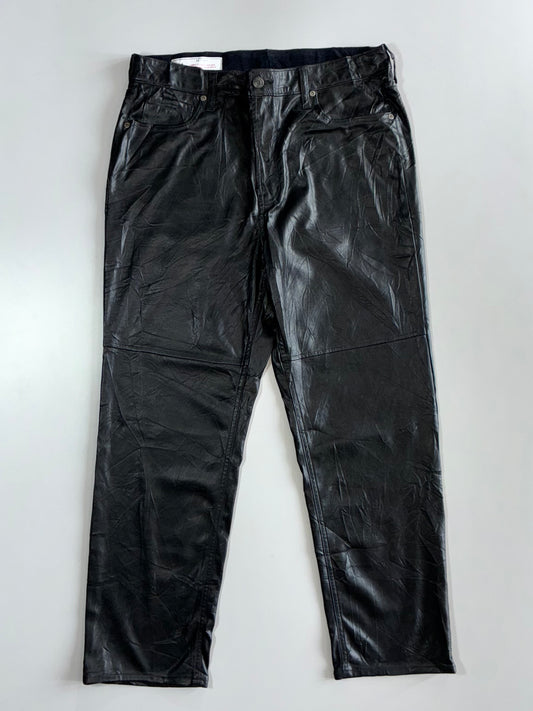 GAP “Cheeky Straight” High Rise Faux Leather Pants (W:33 |L:40)