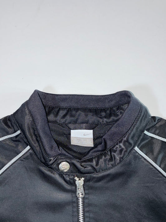 Nike Vintage Black Satin Track Jacket (M)