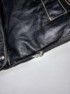 JSFN Sweden Black Quilted-Lining Leather Jacket (M)
