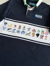 Rugby World Cup 2015 Official Navy Rugby Shirt with All 20 Team Crests (L)