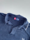 Chaps Navy Quarter-Placket Polo Sweater(2XL)