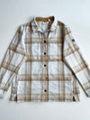 Fjällräven Plaid Flannel Overshirt – Cream/Beige (S)