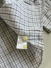 Lacoste White & Blue Windowpane Check Shirt (2Xl)