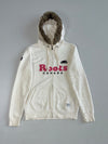Roots Canada Women’s Cream Faux Fur Hood Zip-Up Hoodie (S)