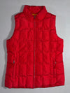 GAP Red Quilted Puffer Vest with Orange Lining (S)