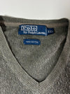 Polo Ralph Lauren V-Neck Cotton Sweater – Grey  (2XL)