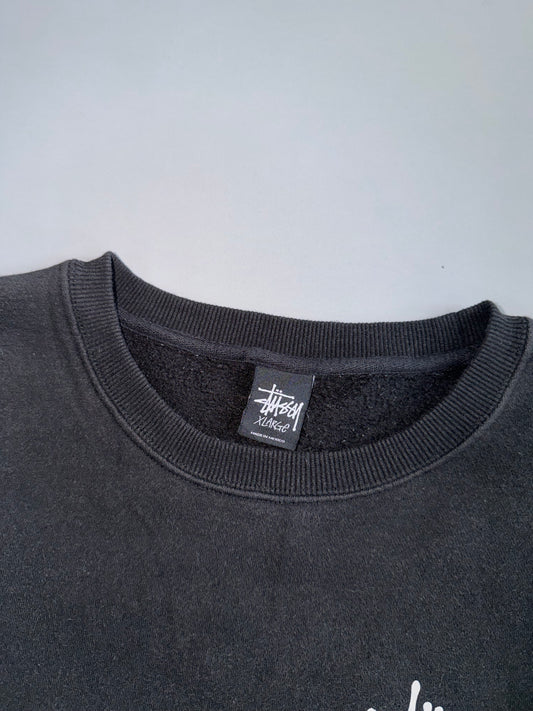 Stussy Basic Logo Sweatshirt | Black | (L)